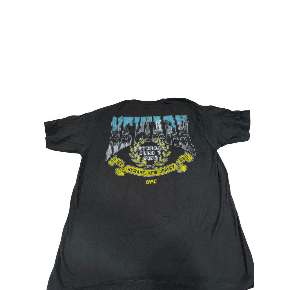 UFC T Shirt Black Newark New Jersey Event Graphic Tee Mens XL - Picture 5 of 6